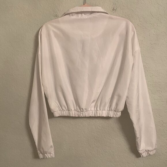 Rue 21 Los Angeles Windbreaker Crop 1/3 Zip Long sleeve Size Small - Picture 2 of 9